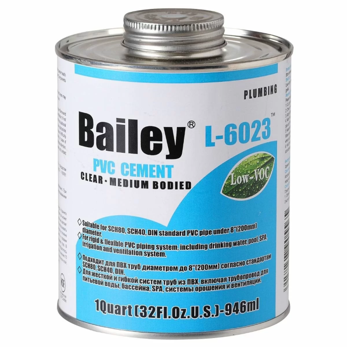 Клей для ПВХ труб Bailey 946ml