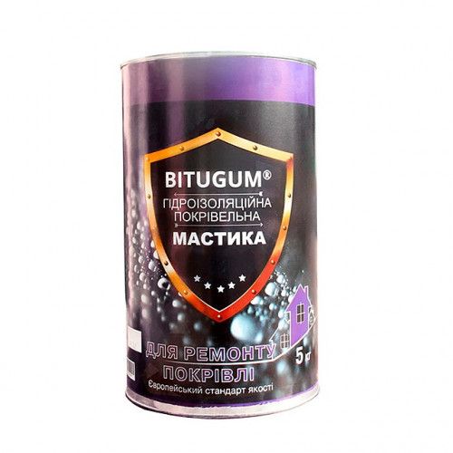 Мастика Bitugum 5кг бітумно-каучукова Покрівля