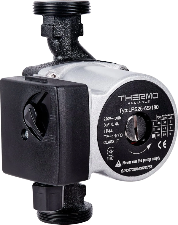 Насос циркуляційний ТЕРМО АЛЬЯНС pumpe 25*6 180мм + гайки