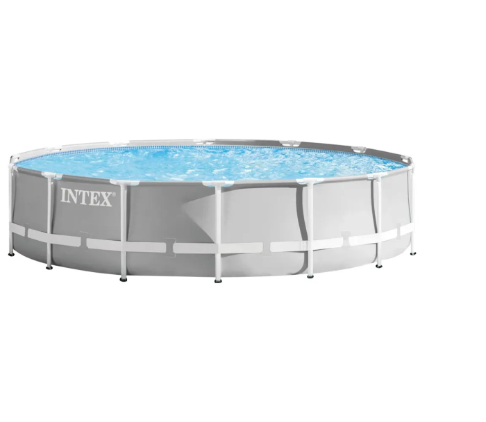Басейн каркасний INTEX 427-107см+фільтр+драбина+підстилка та тен (26720)