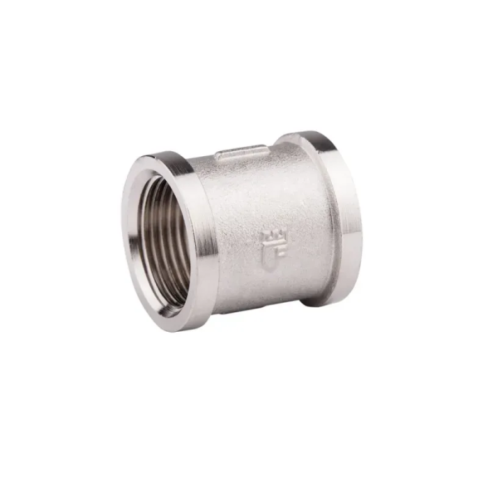 Муфта FORTE 3/4"в - 3/4"в латунь-нікель 11 180