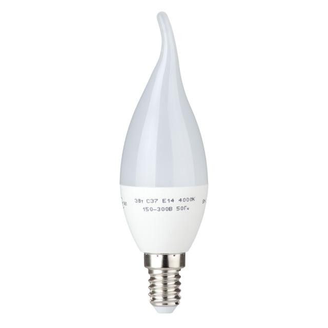 Лампа світлодіодна LED C37,E14,150-300B,3Bт.4000К LL-0161