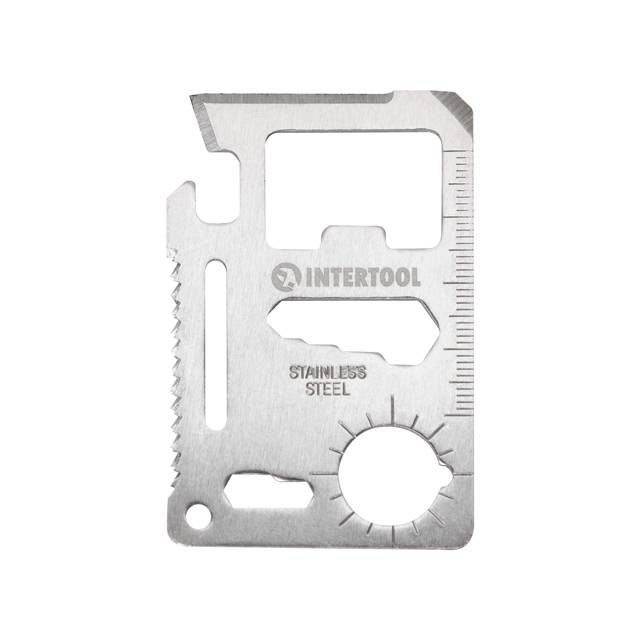 Картка мультитул 11 в1  INTERTOOL HT-0589