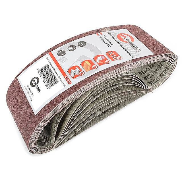 Стрічка шліфувальна 75*533мм зерно К100 (ВТ-0410)