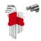 Набір ключів Г-подібних шестигранних з шарообразним накінечником 9шт, 1,5-10мм  HT-0603