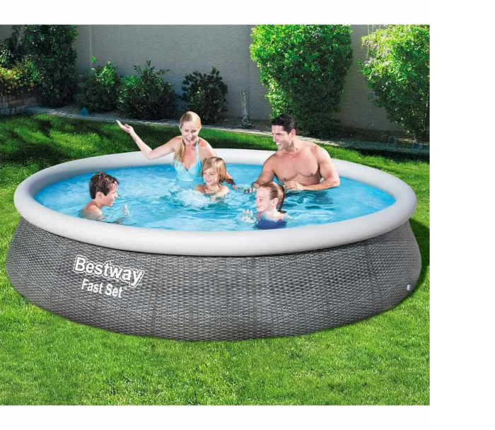 Басейн надувний BESTWAY сімейний+фільтр 396-84см 3853л (57376)