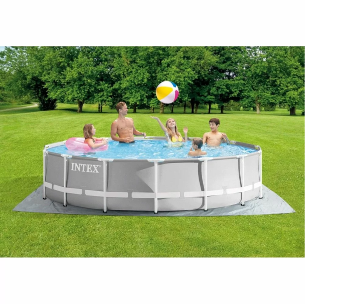 Басейн каркасний INTEX 427-107см+фільтр+драбина+підстилка та тен (26720)