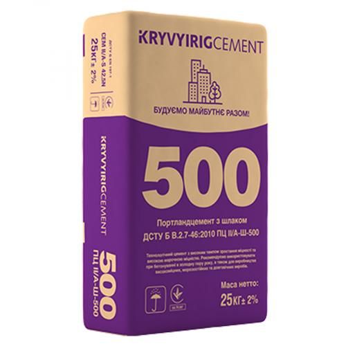 Цемент ПЦ II/А-Ш-500 (25кг)
