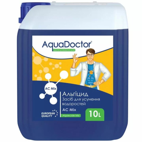 Альгіцид AguaDoctor AC Рідкий 10л Швидкий для усунення водорості