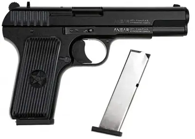 Пістолет СТАРТОВИЙ ANSAR TT 9мм холостий патрон