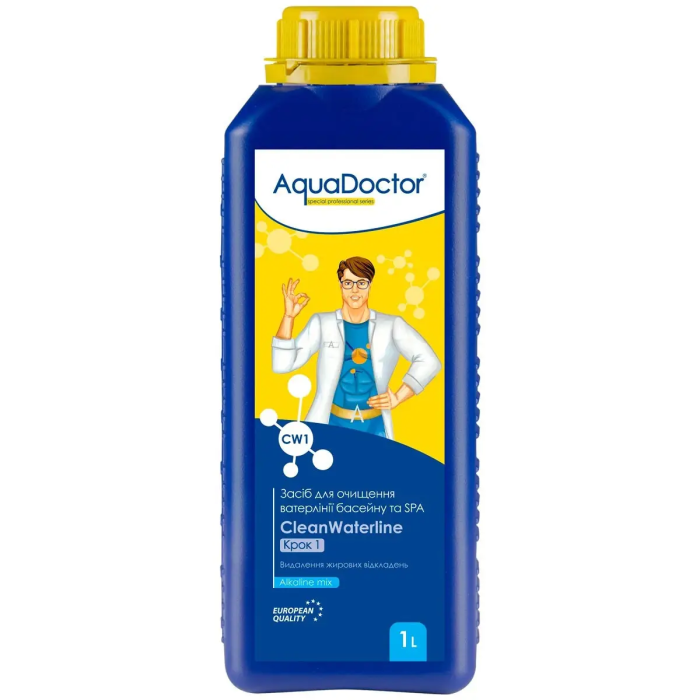 Засіб для очищення ватерлінії басейну та СПА AquaDoctor CW CleanWaterline Крок 1 1л
