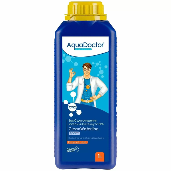 Засіб для очищення ватерлінії басейну та СПА AquaDoctor CW CleanWaterline Крок 2 1л