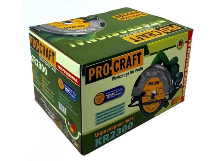 Пила циркулярна електро PRO-CRAFT KR 185/2300