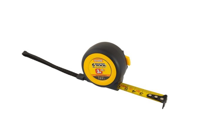 Рулетка MASTERTOOLз магнітами,авто фіксатор 3м*16мм