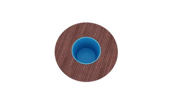 Композитний басейн D 2,40*1,7