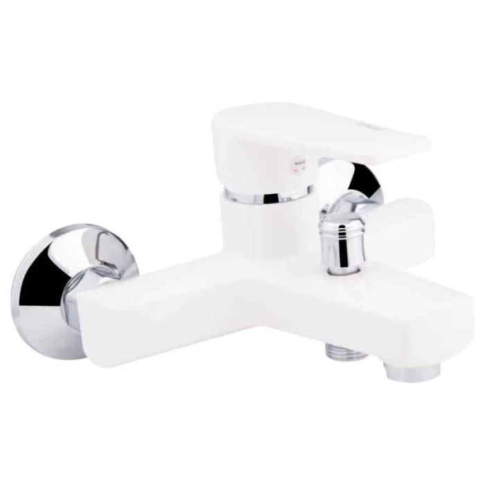 Змішувач ванна BRINEX пластик білий глянець 35W 006 435к короткий