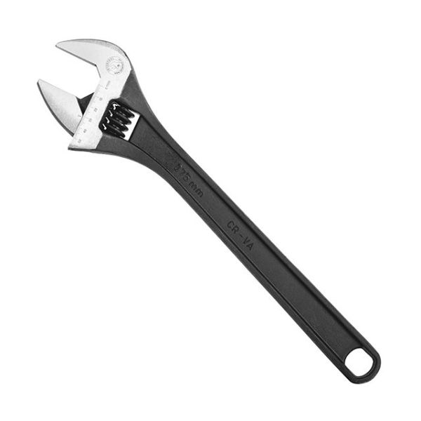 Ключ розвідний 380мм Cr-V чорний фосфатирований  XT-0065