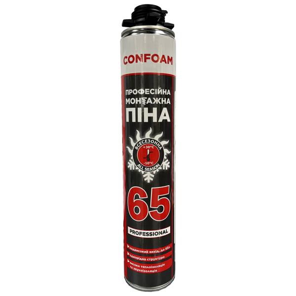 Піна монтажна CONFOAM PRO 65л всесезонна