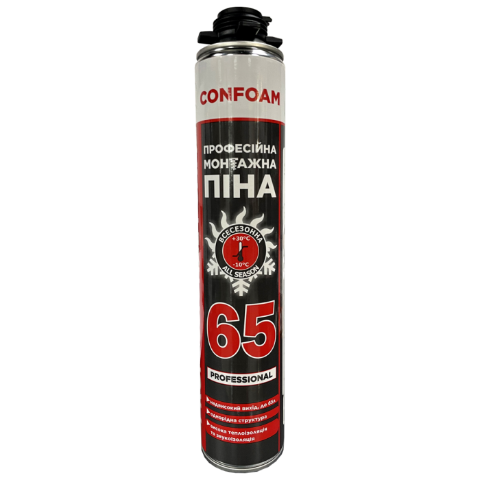 Піна монтажна CONFOAM PRO 65л всесезонна