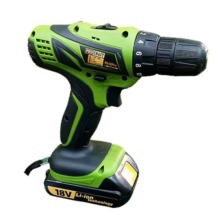 Шуруповерт акумуляторний PRO-CRAFT РА-18 (РОЗПРОДАЖ)