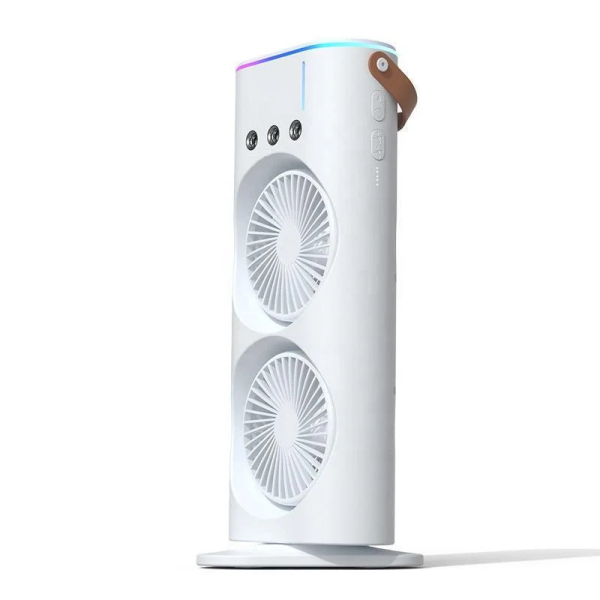 Вентилятор подвійний з підсвічуванням акум. Double Fan 4706/VLTN
