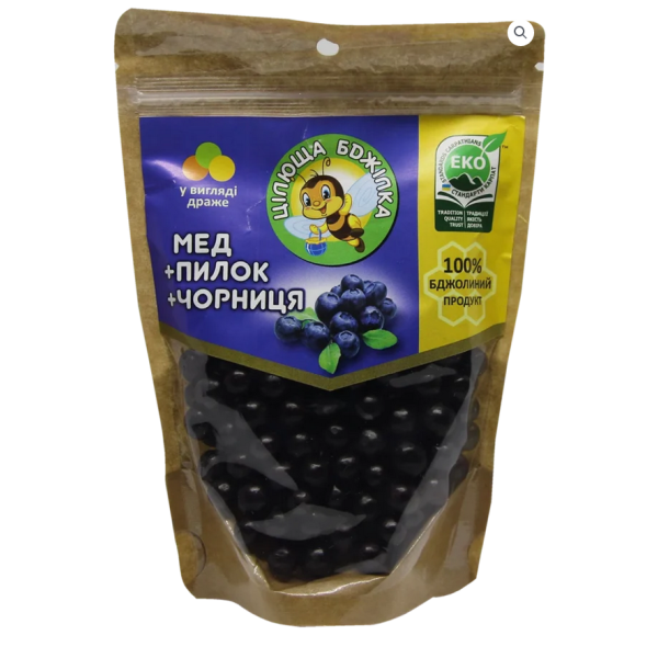 Драже "Мед+пилок+чорниця" 150гр