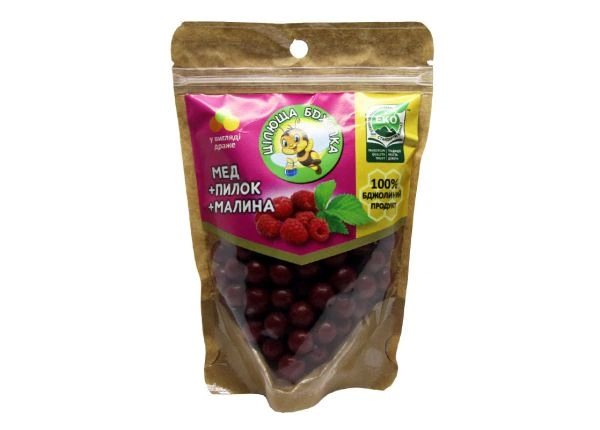 Драже "Мед+пилок+малина" 150гр
