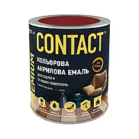 Емаль акрилова універсальна Dnipo-CONTACT RAL-3011 червоно-коричнева 0,75л