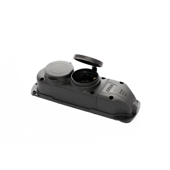 Колодка 2 гнізда 1/16А каучук з кришкою ERKA6002