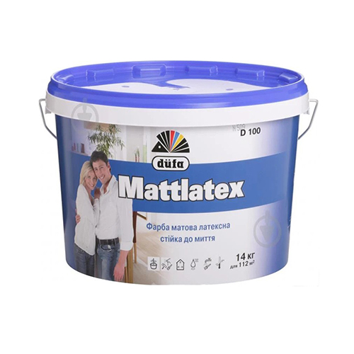 Фарба латексна матова 6542 D100 10л/14кгDUFA