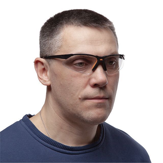 Окуляри захисні прозорі матеріал полікарбонат захист від удару INTERTOOL -SP-0095