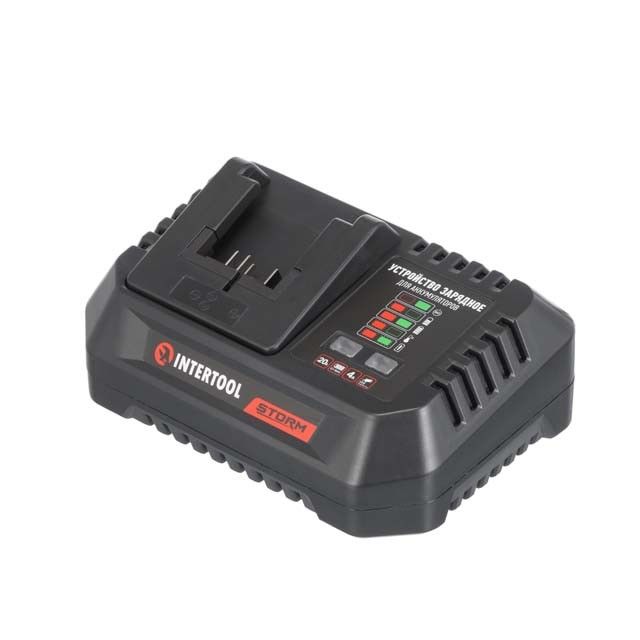 Пристрій зарядний для акумуляторів Li-ion 20 В, струм заряду 4,0 А INTERTOOL WT-0345
