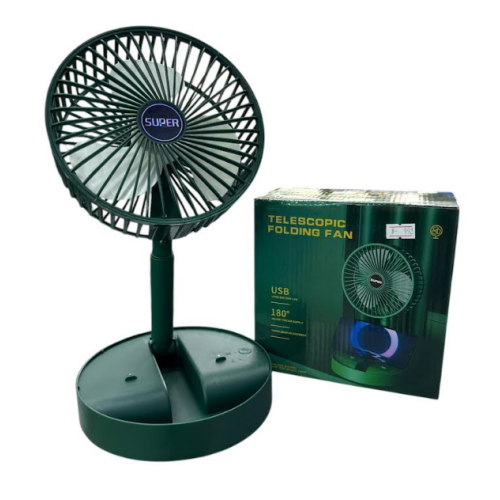 Вентилятор-трансформер аккумуляторный Folding Fan JX-992 (1800mAh) Складной настольный и напольный