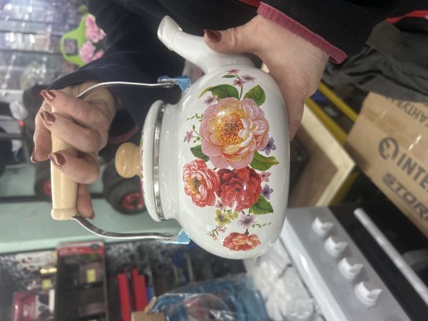 Чайник емальований 2,5л з МАЛЮНКОМ