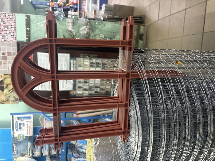 Огорожа для клумби Декоративна 1,5м*0,47м( пластик)