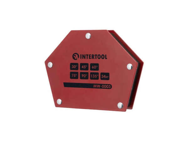 Тримач магнітний для зварювання, трапеція, 34 кг, 145×110×25 мм INTERTOOL MW-0003