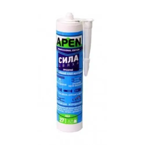 Клей APEN"Сила цвяха"  універсальний акриловий прозорий 280мл
