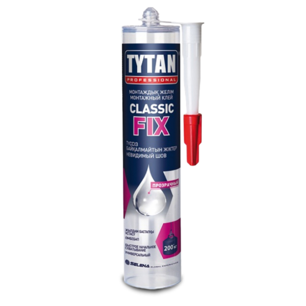 Клей TITAN Classic FIX каучуковий прозорий 310мл