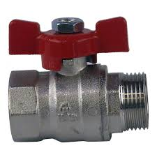 Кран кульовий Valve 3/4"ручка метелик БГШ(вн,-зовнішня) вода