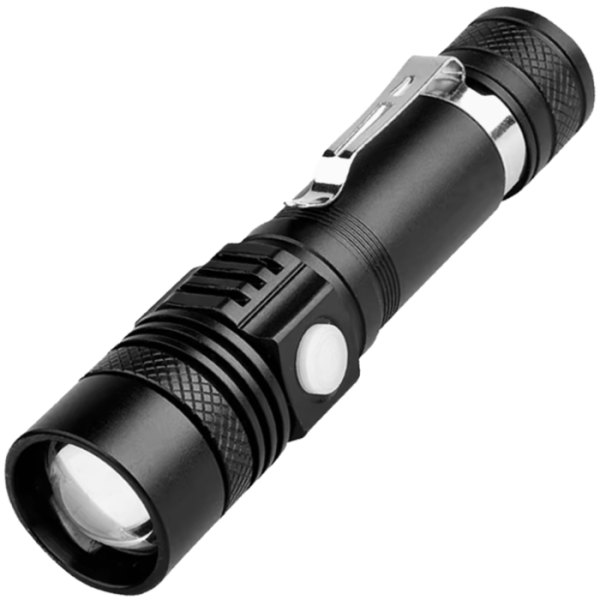 Ліхтарь №8518Т-518Т акум. USB заряд 1акум Т6 кристал