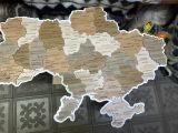 Мапа різна "Україна" 350*825мм, шт.