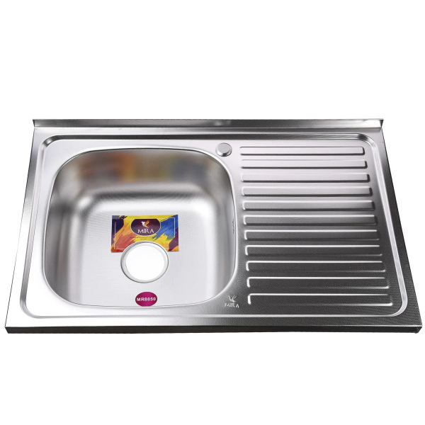 Мийка нержавійка Mira Decor 50*80L(+ сиф.) накладна ліва