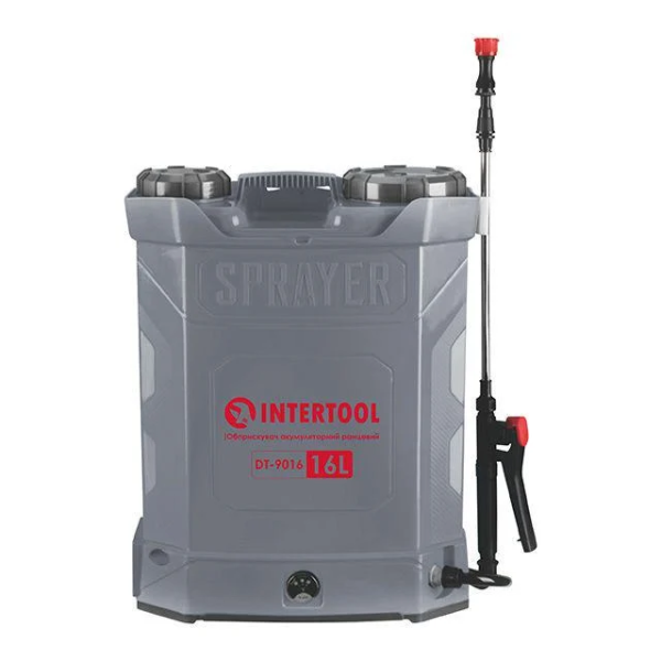 Оприскувач акумуляторний Intertool 16л Батарея 8Аг (DT-9016)