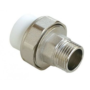 PPR американка 20*1/2"н (пластиковий зажим)