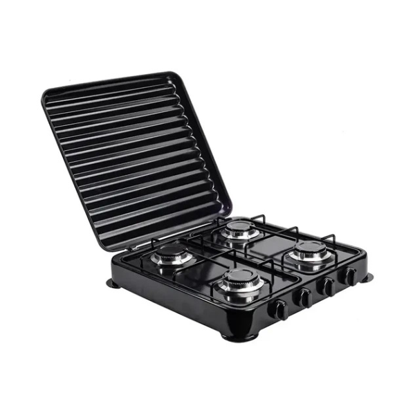 Плита газова 4 конфорки з кришкою Rainberg RB-2227 500*500*65мм
