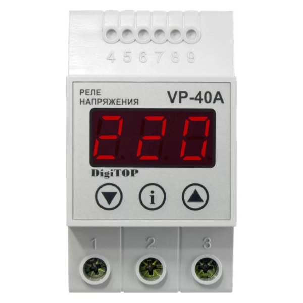 Реле напруги V-protector  40А DigiTOP