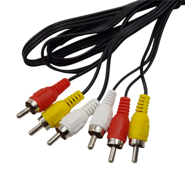 Шнур кабельний TV "Тюльпан" 3RCA*3RCA 1,2м
