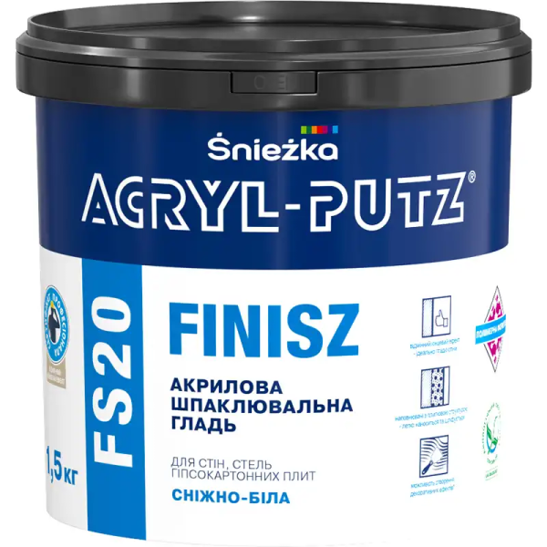 Шпаклювання Акріл -Путс фінішна 1,5кг