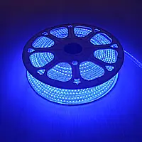 Стрічка світлодіод.гнучка 60SMD 12В 4,8Вт 5м. ІР22 в силіконі синя