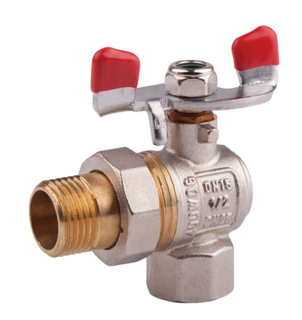 Кран кульовий Valve 3/4" з американкою кутовий вода  SV222W20